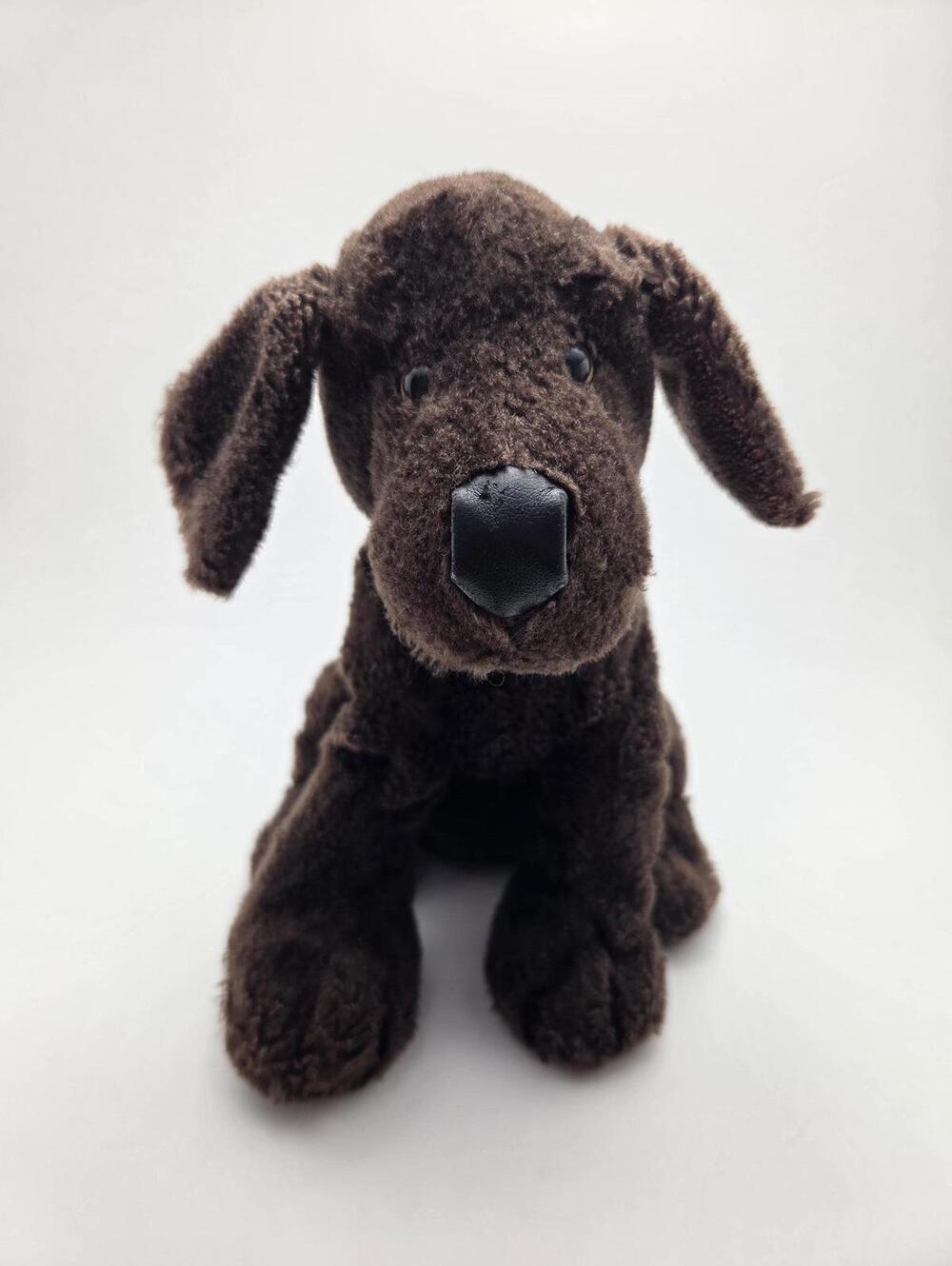 Vintage Webkinz Chocolate Lab Dog Plush with No Tag, Ganz Plush (10 inch)